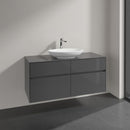 Villeroy & Boch Loop & Friends countertop washbasin with Embrace vanity unit with 4 pull-out compartments
