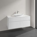 Villeroy & Boch Loop & Friends countertop washbasin with Embrace vanity unit with 4 pull-out compartments