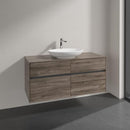 Villeroy & Boch Loop & Friends countertop washbasin with Embrace vanity unit with 4 pull-out compartments