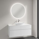 Villeroy & Boch Loop & Friends countertop washbasin with Embrace vanity unit and More to See Lite mirror
