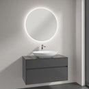 Villeroy & Boch Loop & Friends countertop washbasin with Embrace vanity unit and More to See Lite mirror