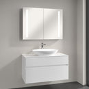 Villeroy & Boch Loop & Friends countertop washbasin with Embrace vanity unit and My View 14 mirror cabinet