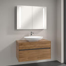 Villeroy & Boch Loop & Friends countertop washbasin with Embrace vanity unit and My View 14 mirror cabinet