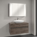 Villeroy & Boch Loop & Friends countertop washbasin with Embrace vanity unit and My View 14 mirror cabinet