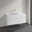 Villeroy & Boch Loop & Friends countertop washbasin with Embrace vanity unit with 4 pull-out compartments