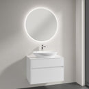 Villeroy & Boch Loop & Friends countertop washbasin with Embrace vanity unit and More to See Lite mirror