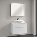 Villeroy & Boch Loop & Friends countertop washbasin with Embrace vanity unit and My View 14 mirror cabinet
