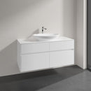 Villeroy & Boch Loop & Friends countertop washbasin with Embrace vanity unit with 4 pull-out compartments