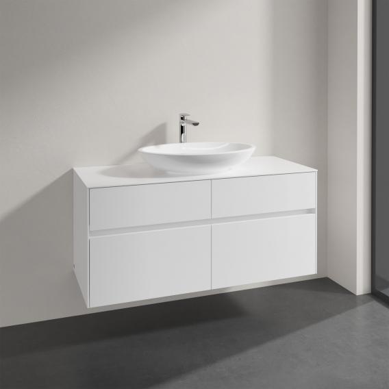Villeroy & Boch Loop & Friends countertop washbasin with Embrace vanity unit with 4 pull-out compartments