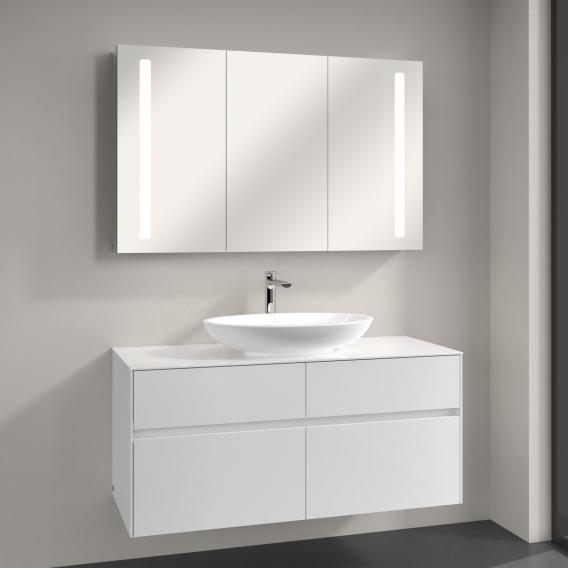 Villeroy & Boch Loop & Friends countertop washbasin with Embrace vanity unit and My View 14 mirror cabinet