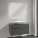 Villeroy & Boch Loop & Friends countertop washbasin with Embrace vanity unit and More to See Lite mirror