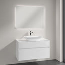 Villeroy & Boch Loop & Friends countertop washbasin with Embrace vanity unit and More to See Lite mirror