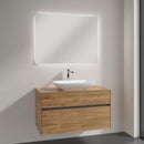Villeroy & Boch Loop & Friends countertop washbasin with Embrace vanity unit and More to See Lite mirror