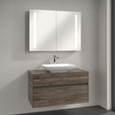 Villeroy & Boch Loop & Friends countertop washbasin with Embrace vanity unit and My View 14 mirror cabinet