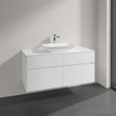 Villeroy & Boch Loop & Friends countertop washbasin with Embrace vanity unit with 4 pull-out compartments