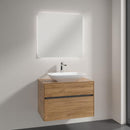 Villeroy & Boch Loop & Friends countertop washbasin with Embrace vanity unit and More to See Lite mirror