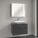 Villeroy & Boch Loop & Friends countertop washbasin with Embrace vanity unit and My View 14 mirror cabinet