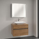 Villeroy & Boch Loop & Friends countertop washbasin with Embrace vanity unit and My View 14 mirror cabinet