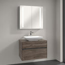 Villeroy & Boch Loop & Friends countertop washbasin with Embrace vanity unit and My View 14 mirror cabinet
