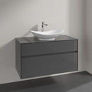 Villeroy & Boch My Nature countertop washbasin with Embrace vanity unit with 2 pull-out compartments
