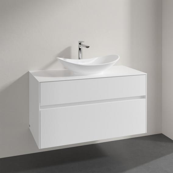 Villeroy & Boch My Nature countertop washbasin with Embrace vanity unit with 2 pull-out compartments