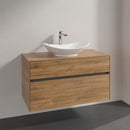 Villeroy & Boch My Nature countertop washbasin with Embrace vanity unit with 2 pull-out compartments