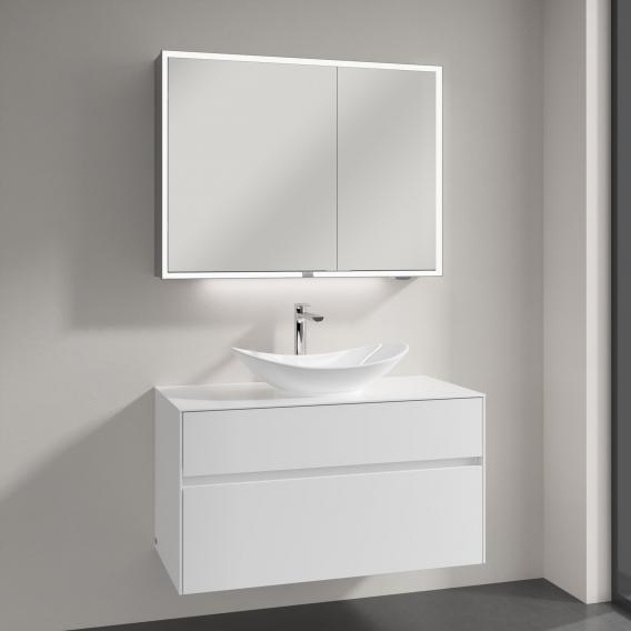 Villeroy & Boch My Nature countertop washbasin with Embrace vanity unit and My View Now mirror cabinet