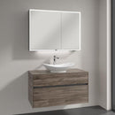 Villeroy & Boch My Nature countertop washbasin with Embrace vanity unit and My View Now mirror cabinet