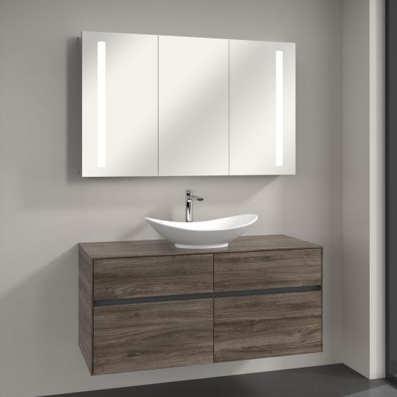 Villeroy & Boch My Nature countertop washbasin with Embrace vanity unit and My View 14 mirror cabinet