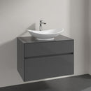 Villeroy & Boch My Nature countertop washbasin with Embrace vanity unit with 2 pull-out compartments