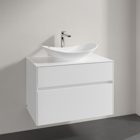 Villeroy & Boch My Nature countertop washbasin with Embrace vanity unit with 2 pull-out compartments