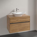 Villeroy & Boch My Nature countertop washbasin with Embrace vanity unit with 2 pull-out compartments