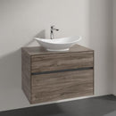 Villeroy & Boch My Nature countertop washbasin with Embrace vanity unit with 2 pull-out compartments