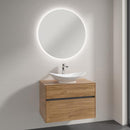 Villeroy & Boch My Nature countertop washbasin with Embrace vanity unit and More to See Lite mirror