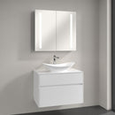 Villeroy & Boch My Nature countertop washbasin with Embrace vanity unit and My View 14 mirror cabinet