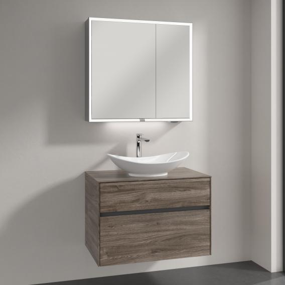 Villeroy & Boch My Nature countertop washbasin with Embrace vanity unit and My View Now mirror cabinet