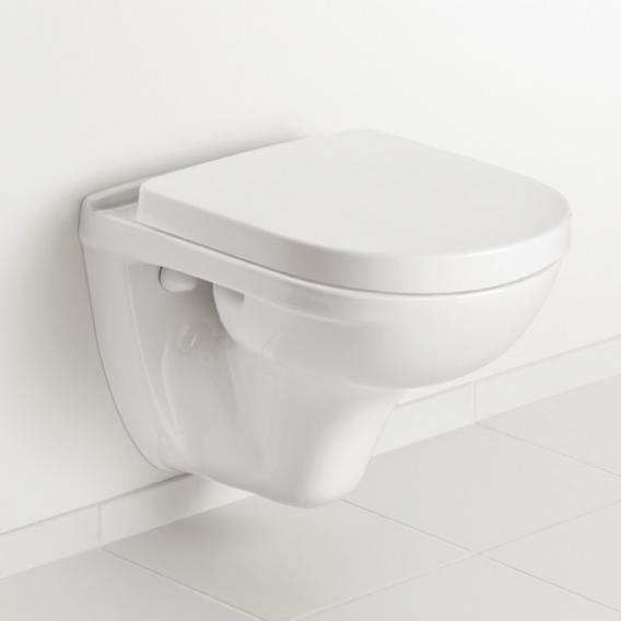 Villeroy & Boch O.novo combi pack Compact wall-mounted washdown toilet, with toilet seat