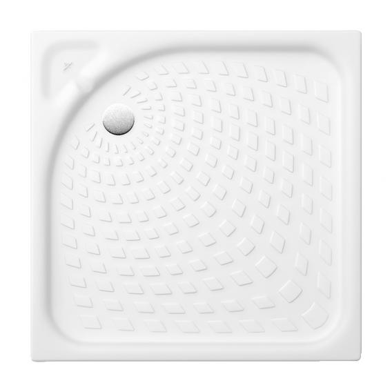 Villeroy &amp; Boch O.novo 方形淋浴盆，附小塊 白色