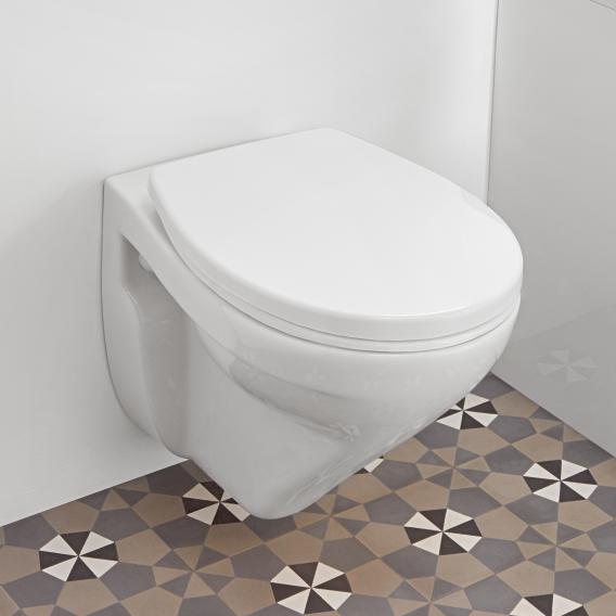 Villeroy & Boch O.novo wall-mounted washdown toilet, open flush rim