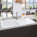 Villeroy & Boch Siluet 50 kitchen sink with drainer, reversible