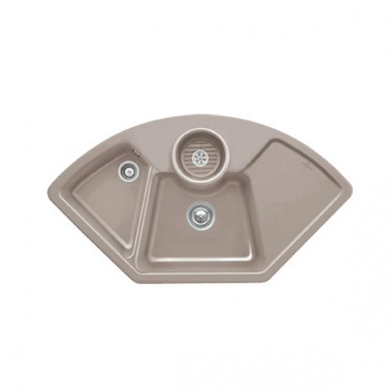Villeroy & Boch Solo Eck corner kitchen sink with half bowl and drainer