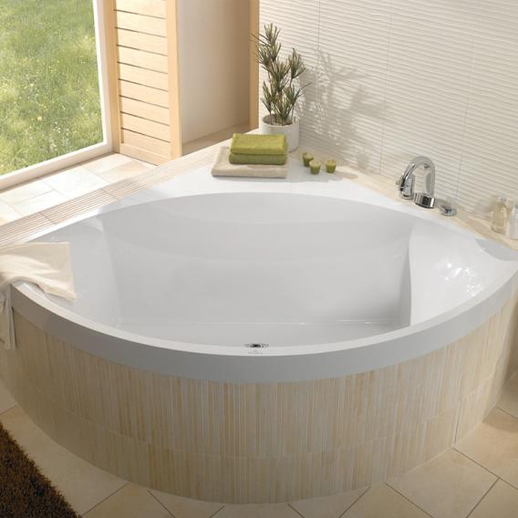 Villeroy &amp; Boch Squaro Slim Line 轉角浴缸，內建白色