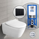 Villeroy & Boch Subway 2.0 complete SET wall-mounted toilet with neeos pre-wall element, flush plate