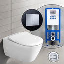 Villeroy & Boch Subway 2.0 complete SET wall-mounted toilet with neeos pre-wall element, flush plate