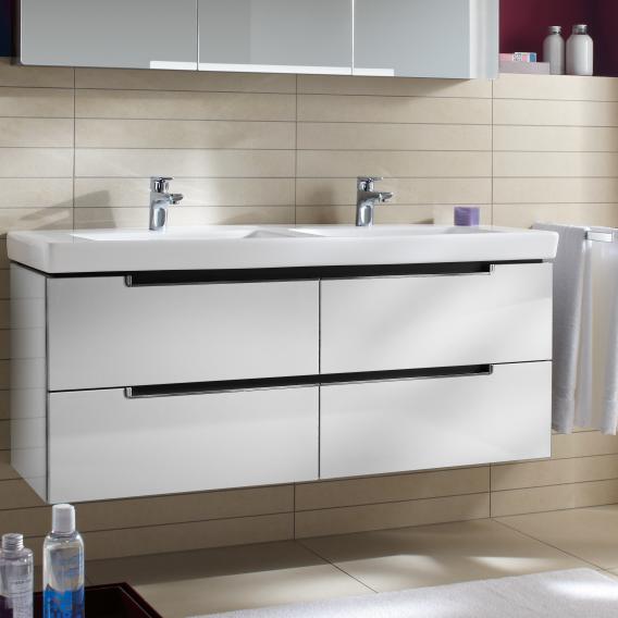 Villeroy & Boch Subway 2.0 double washbasin with vanity unit with 4 pull-out compartments