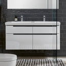 Villeroy & Boch Subway 2.0 double washbasin with vanity unit XXL with 4 pull-out compartments