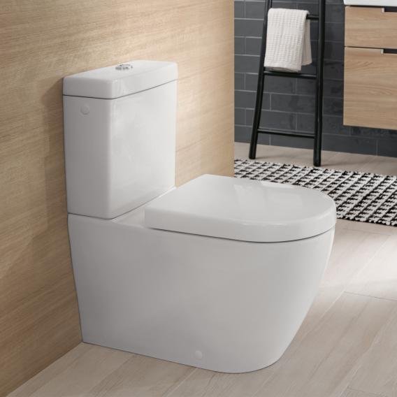 Villeroy & Boch Subway 2.0 floorstanding close-coupled washdown toilet, open flush rim