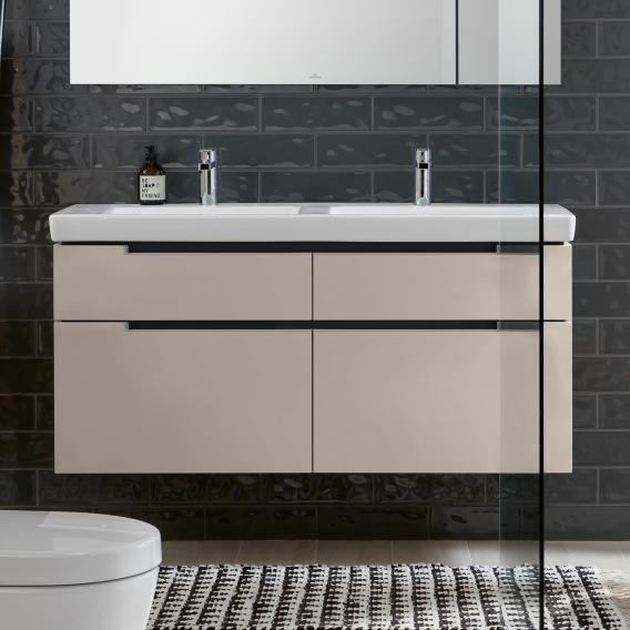 Villeroy & Boch Subway 2.0 XXL vanity unit for double washbasin, 4 pull-out compartments