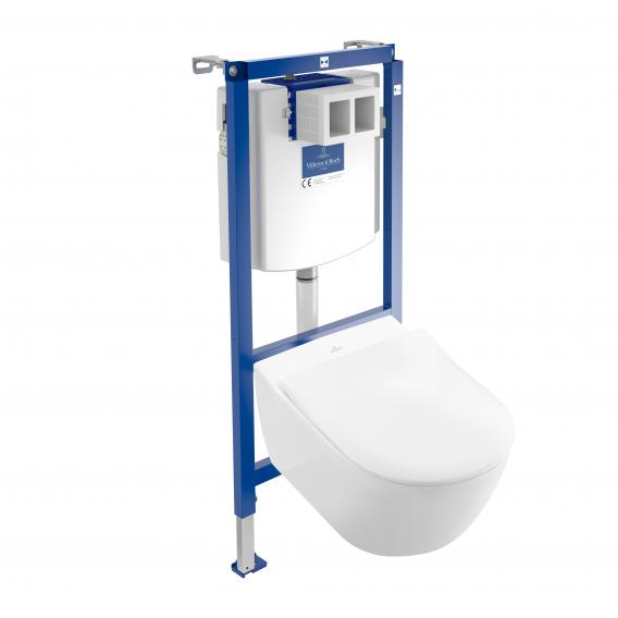 Villeroy & Boch Subway 2.0 & ViConnect NEW complete set wall-mounted washdown toilet, with toilet seat