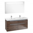 Villeroy &amp; Boch Subway 2.0 洗臉盆，附梳妝台和更多 14 面鏡子